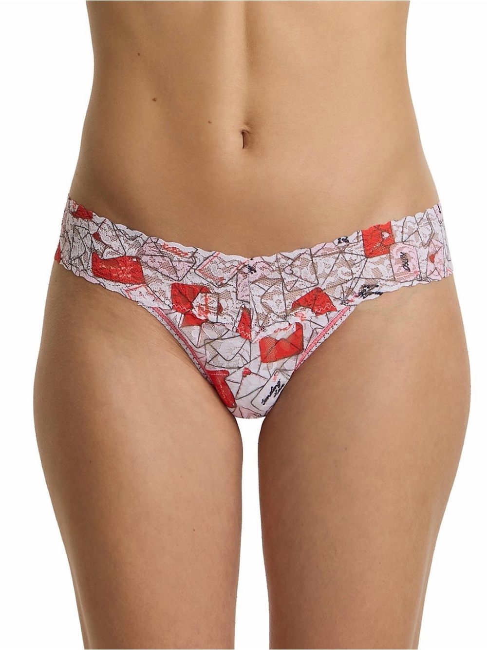 NWT HANKY PANKY
Printed Signature Lace Low Rise Thong